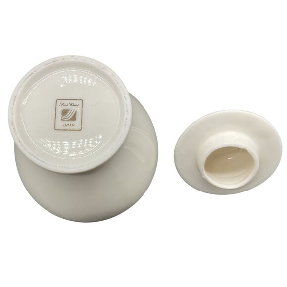 Vintage Japanese Fine China Ginger Jar With Lid & Floral Butterfly Design - Picture 6 of 8